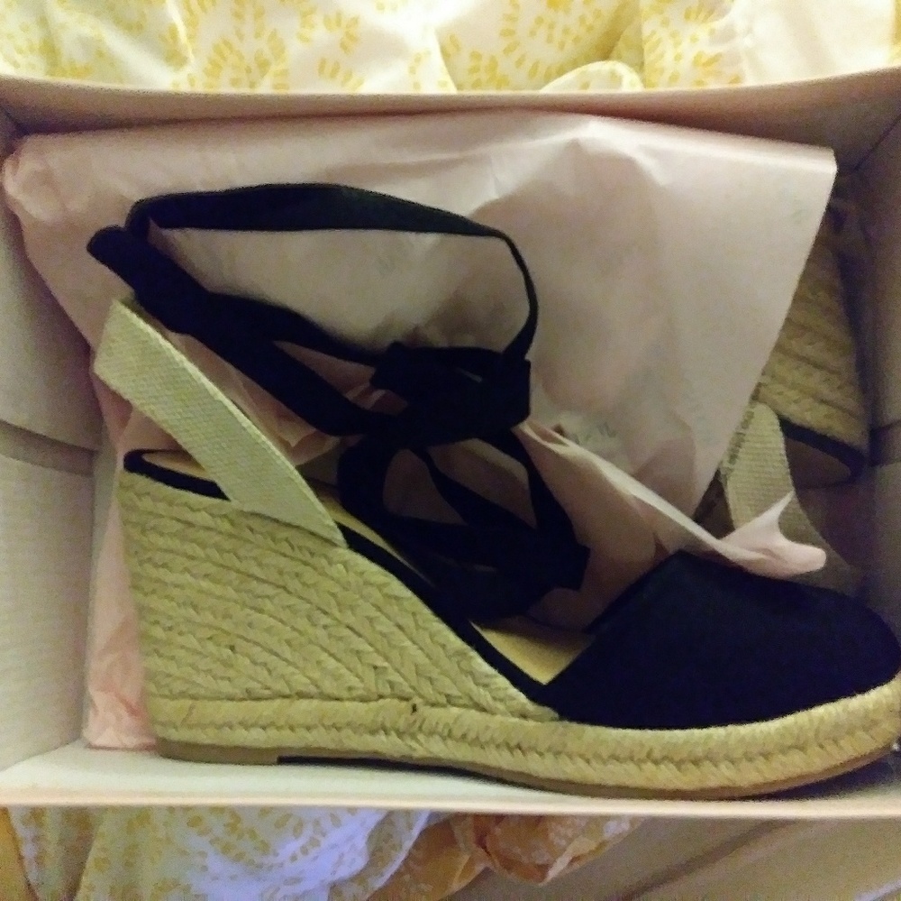 Just Fab Summer Wedges Size 8.5 - Picture 3 of 5